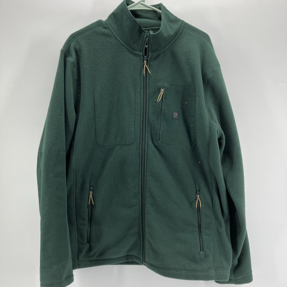 Roark Men's Landfall Fleece, Zip Up Jacket, Spruce Green, L - Picture 5 of 8
